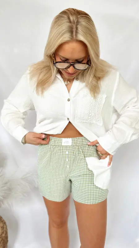 The Aspen Gingham Boxer Shorts